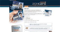Desktop Screenshot of agecard.ie